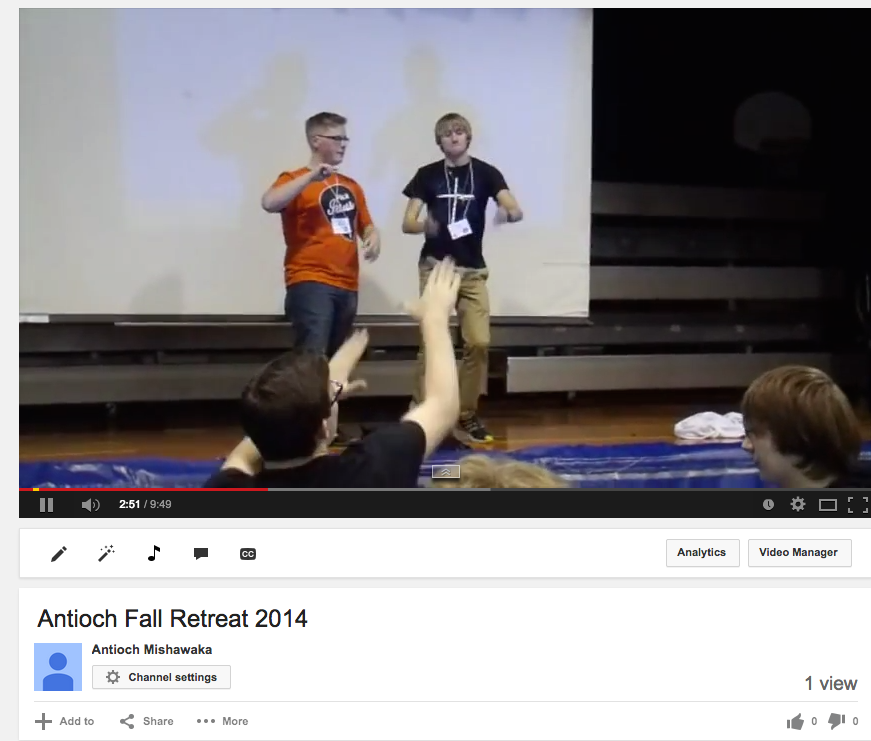 antiochmom's tweet photo. 2014 ANTIOCH FALL RETREAT....VIDEO! MAKING ME NEW http://t.co/IX8h1aWb4t #MakingMeNew http://t.co/AXcJEmBjdy