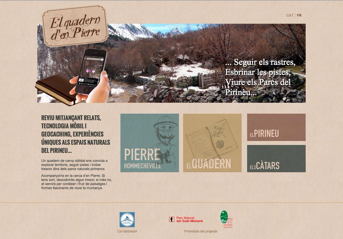 utopiaes's tweet photo. Utopia.es presenta la web "El Quadern d'en Pierre", un proyecto de realidad aumentada...
http://t.co/BnKLV7nQRl http://t.co/zcSpAM2TQa