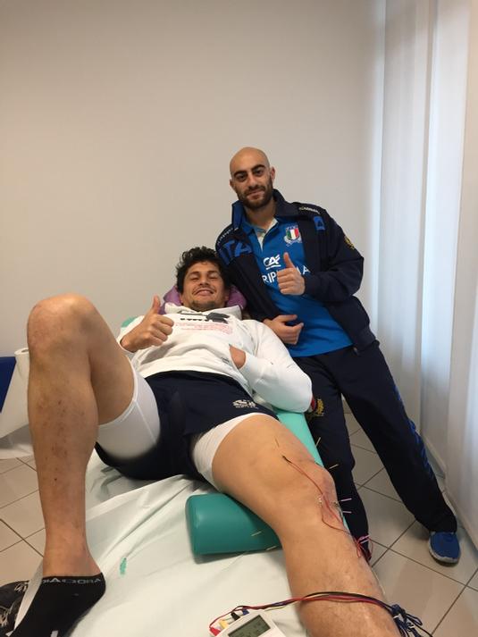 DrFirasMourad's tweet image. @DrDunning @PhtMauro @pao_polet  treating Alessandro Zanni the flanker of Italian national rugby team for knee pain