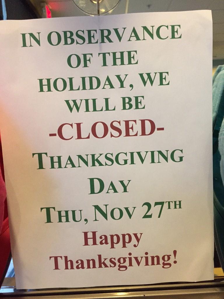 Happy Thanksgiving Everyone!
We will be closed Thanksgiving day so we can be with our families!