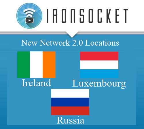 IronSocketOps's tweet photo. 3 New Locations added to Network 2.0: Ireland, Luxembourg and Russia. Update settings here: http://t.co/3kuBR2tpGj http://t.co/NRUA9Jn8Kl