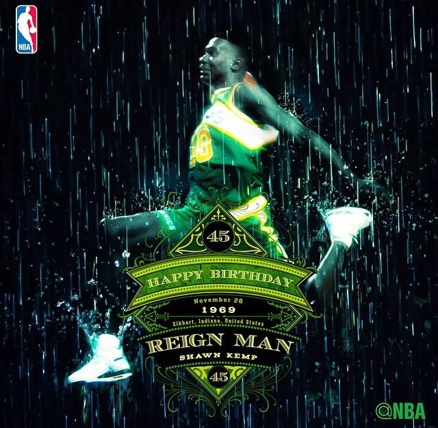 Typ isch son King gsi! Und denn ischs Koks cho. Schade. Aber Happy Birthday Shawn Kemp... 