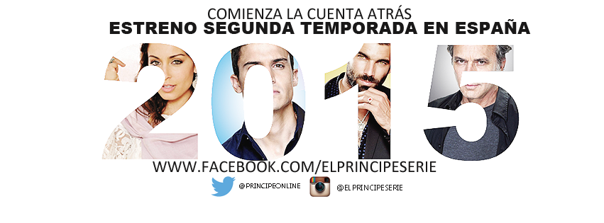Ahora si que si, COMIENZA LA CUENTA ATRÁS
#ElPrincipe estrena 2º temporada en 2015.
<a href="/HibaAbouk/">Hiba Abouk</a> <a href="/alexgonzalezact/">Alex Gonzalez</a>