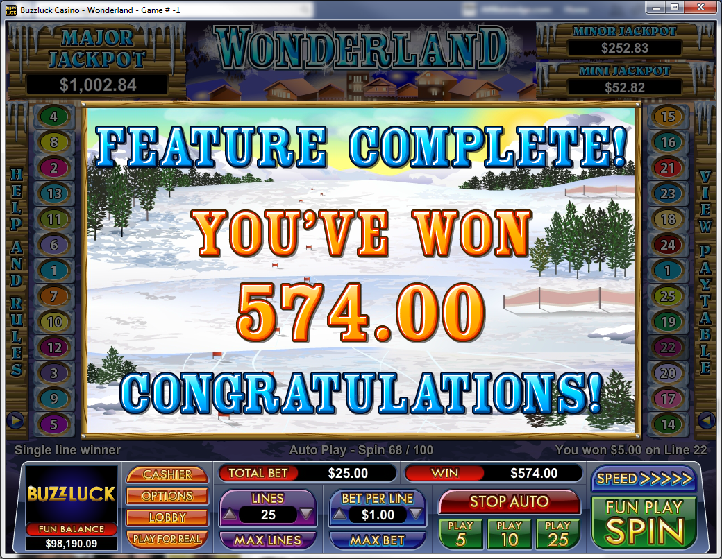 AffEdgeOfficial's tweet photo. NEW Game  "Wonderland"  This seasonal release is a 25 line slot from NuWorks. #christmas #new #game http://t.co/vlhZsZlSlH