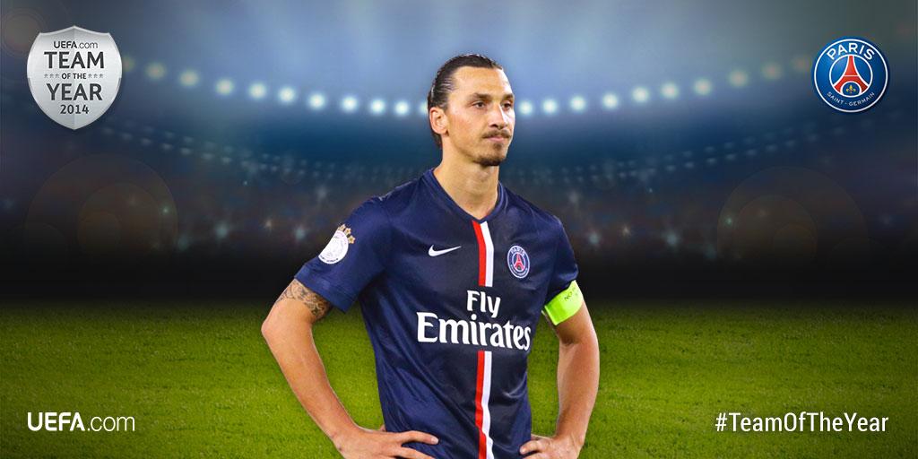 ChampionsLeague's tweet image. Retweet to vote Paris’ Zlatan Ibrahimović into the @UEFAcom users’ #TeamOfTheYear