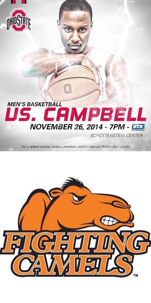 C'MON .. We have to, right? Campbell Camels on A WEDNESDAY! $10 D.O.G. tix available starting at 6. #HumpDay #GoBucks