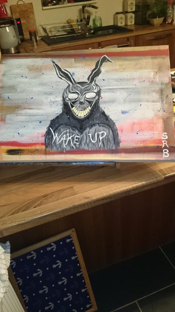 #painting #acrylic #donniedarko #frank #movieinspired #passion