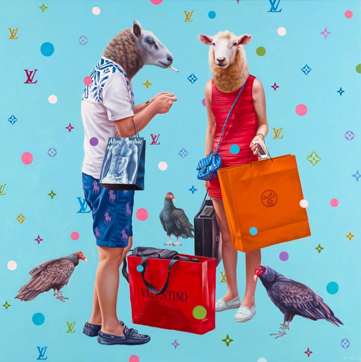 TISCOart's tweet photo. It's a Gross world! #thisissocontemporary #alexgross http://t.co/uZhL6b0vZl http://t.co/dh35rBfQJ4