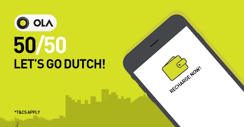 You pay half, and we pay half. How's that for a deal? #Ola5050 . Just 4 days left.

Know more: ola.bz/ola50_50