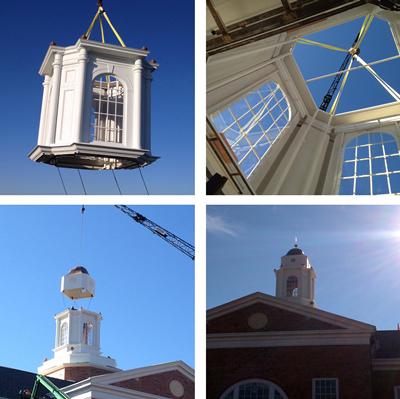 <a href="/wilsoncomposite/">Wilson Composites</a> our #cupola at #elon is up! more to come... #FRP #compositesinaction