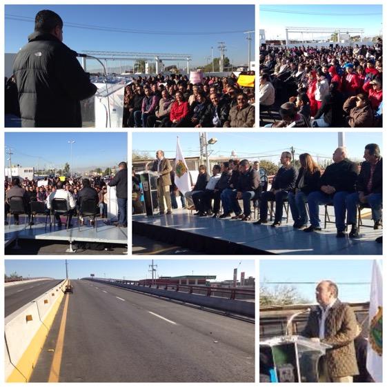mrikelme's tweet photo. Inauguración del Paso Vehicular Superior Entronque Matamoros-La Unión @rubenmoreiravdz  http://t.co/IzpklhajdY http://t.co/HJDEBUsZQN