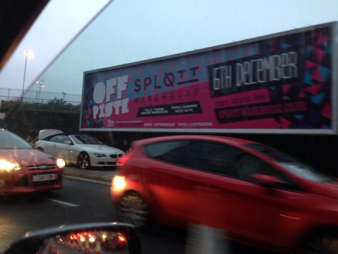 Billboards for days! @splottwarehouse @littlebigfootpr going in! #offpiste #splottwarehouse