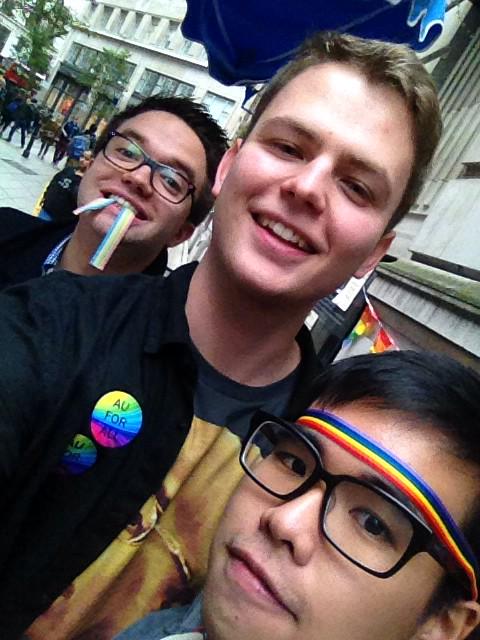 Seb_Bruhn's tweet photo. Awesome Pride Week stall on Houghton Street! http://t.co/5hALQkxa8E