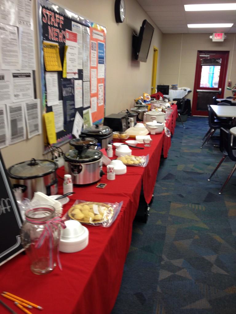 KehrsMillPrin's tweet photo. Awesome day of staff unity yesterday with our chili cook-off!  Great food, fun and conversations! http://t.co/p78iLVfBre