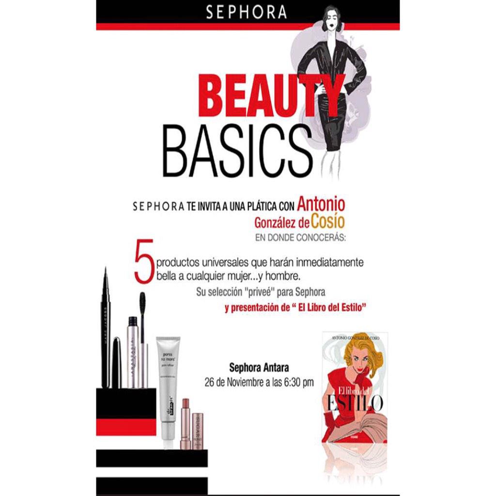 agcgucci's tweet photo. Hoy, 6:30 en @SephoraMX  presentación de #ellibrodelestilo y charla sobre básicos de belleza! Los espero! http://t.co/CUBtlmVV5q