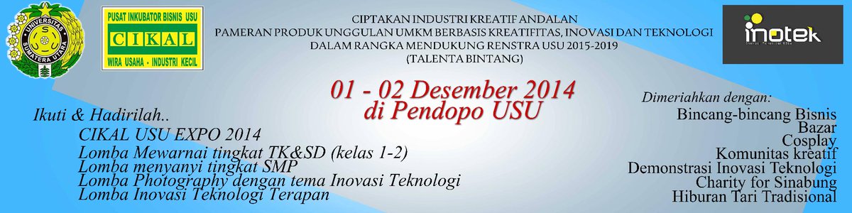 inotek2014's tweet photo. @ceritamedan @anak_USU @SUARAUSU @InfoUSU @pramborsmedan @punya_medan @medanonline @InfomedanNet http://t.co/Pr3PuhMKS8