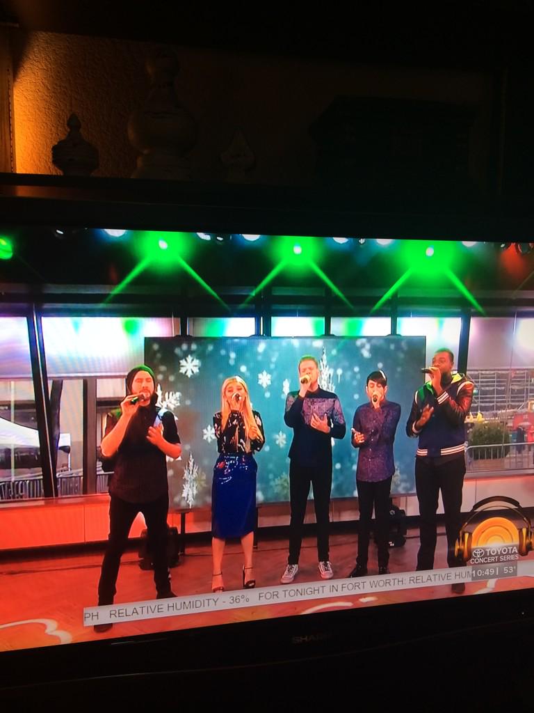 janaharwell's tweet photo. Pentatonix is on the Today show this morning! Way to go guys! http://t.co/9kGbpcodzs