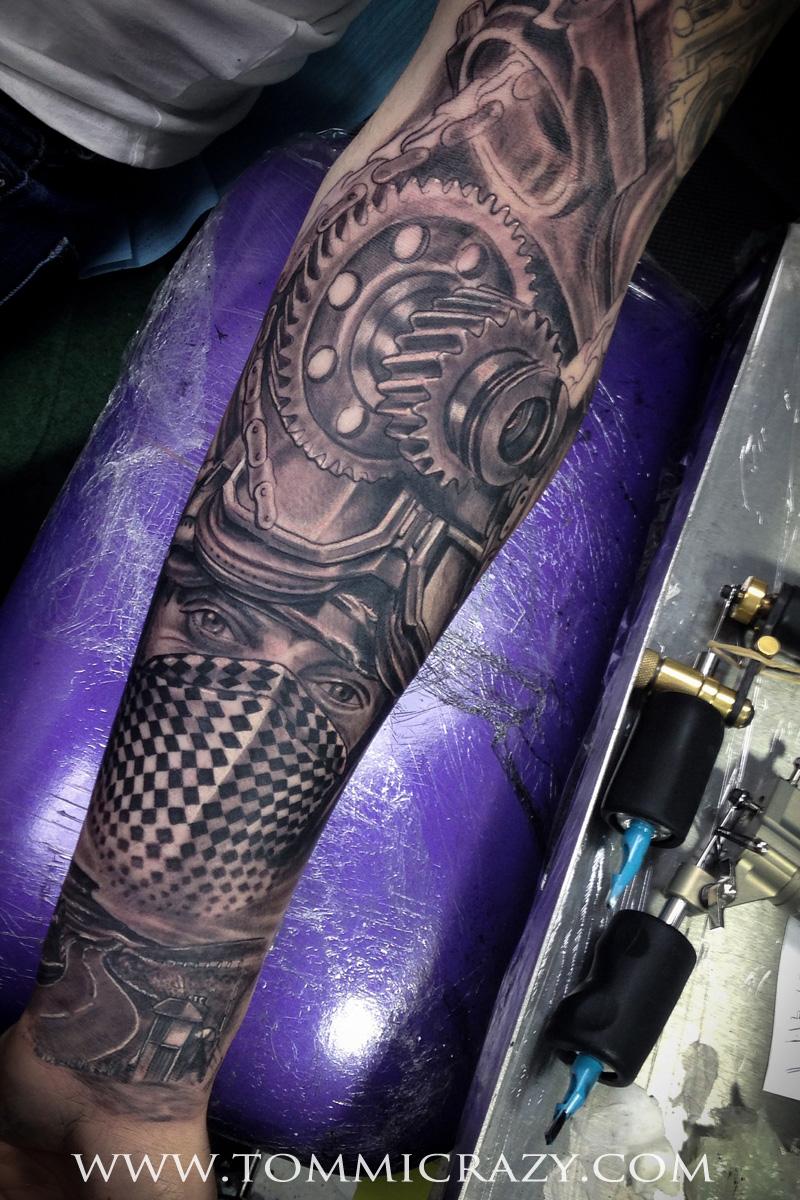 Start of Racing themed sleeve and... - Tainted Love Tattoo | Facebook