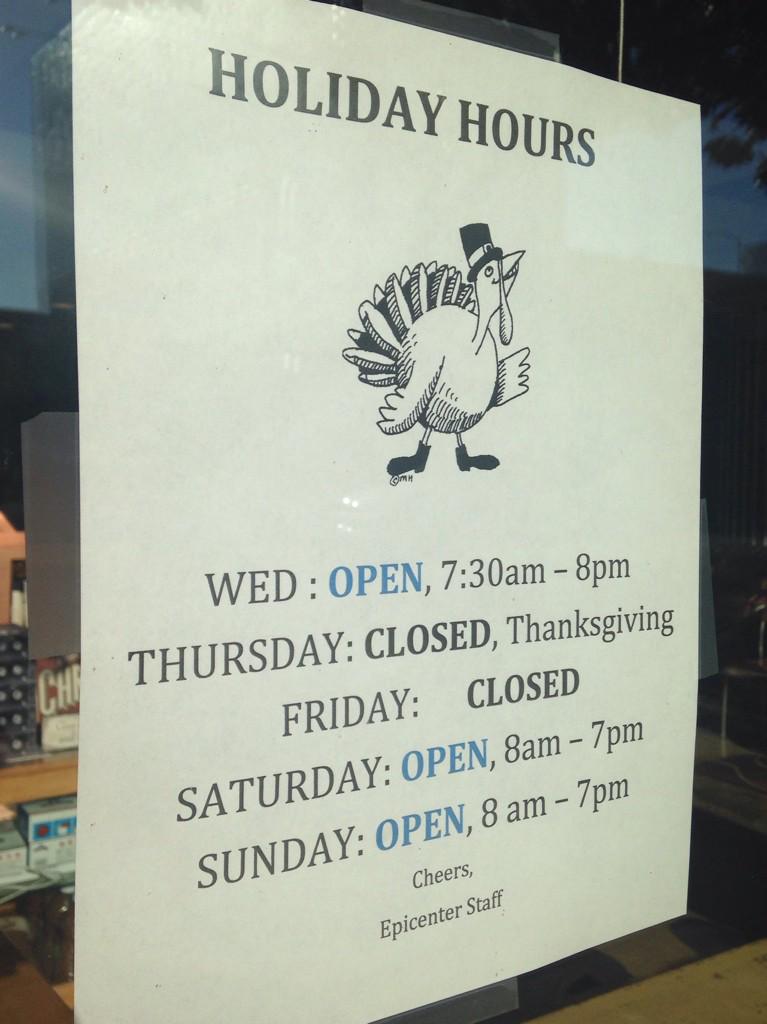 epicentercafe's tweet photo. GOBBLE GOBBLE http://t.co/J4oZrz0TFo