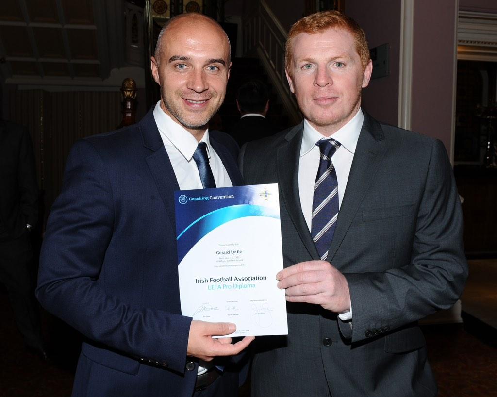 lyttlebelfast's tweet image. Me and the Ex Celtic &amp;amp; N.Ireland legend Neil Lennon. #prolicence #cville #complete
