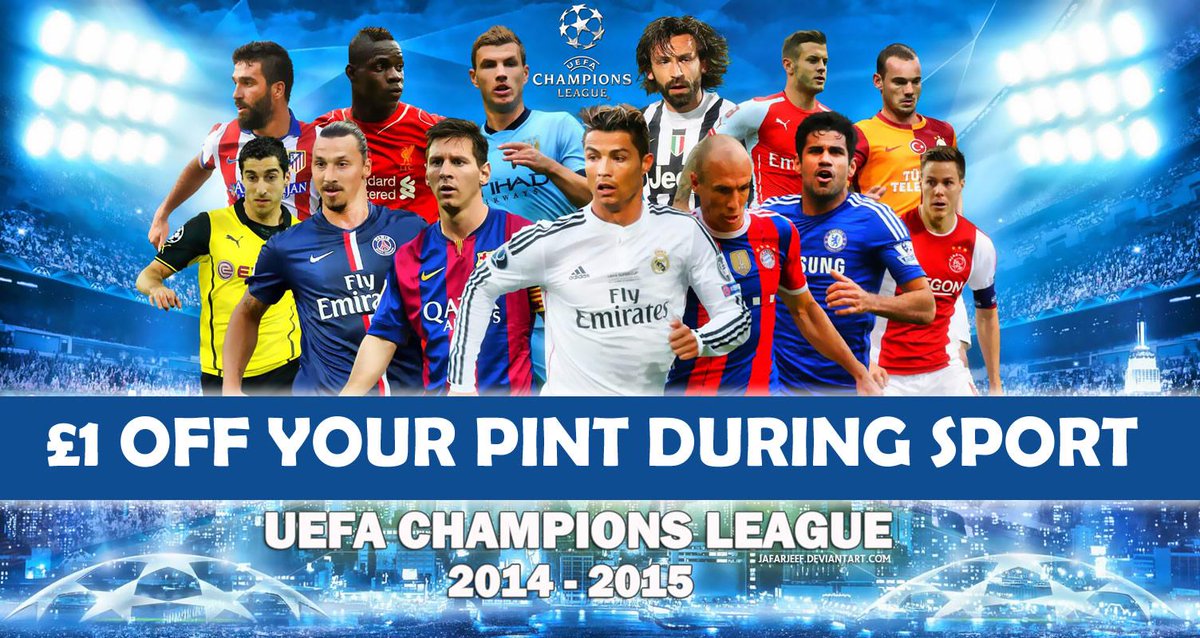 #ChampionsLeague live here tonight, with our famous sports special drink deal! Only at #MagoosHOT.