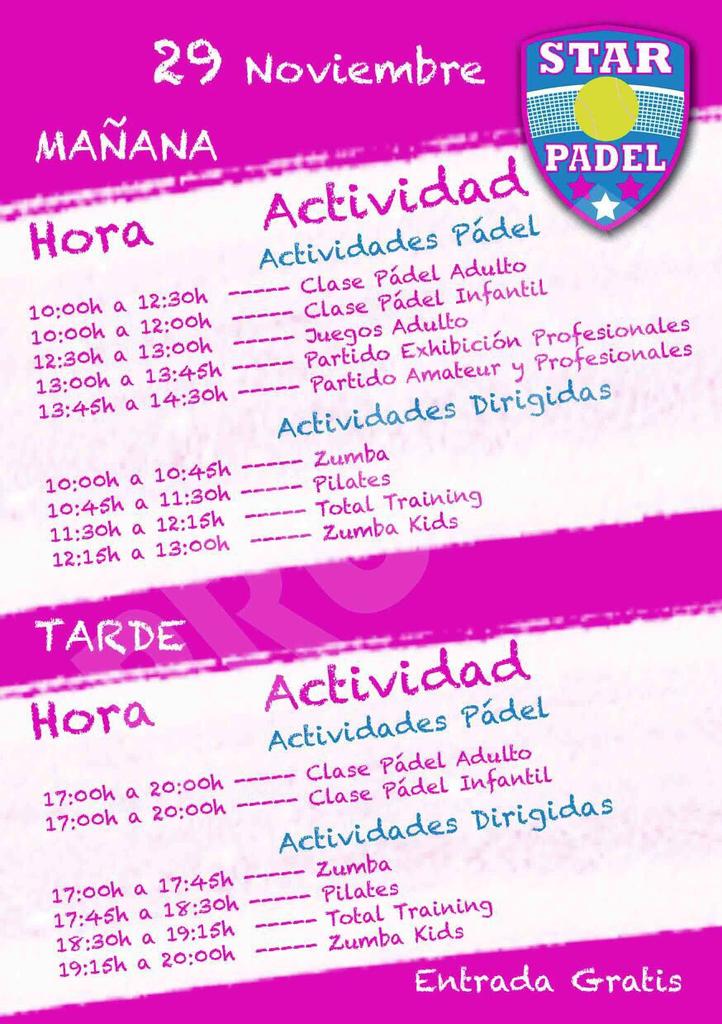 csmpadel's tweet photo. Sábado 29 de noviembre JORNADA DE PUERTAS ABIERTAS en @StarPadelindoor !!No te quedes sin tu plaza!! @AlexMartinezAM http://t.co/jKKVNgxe9j