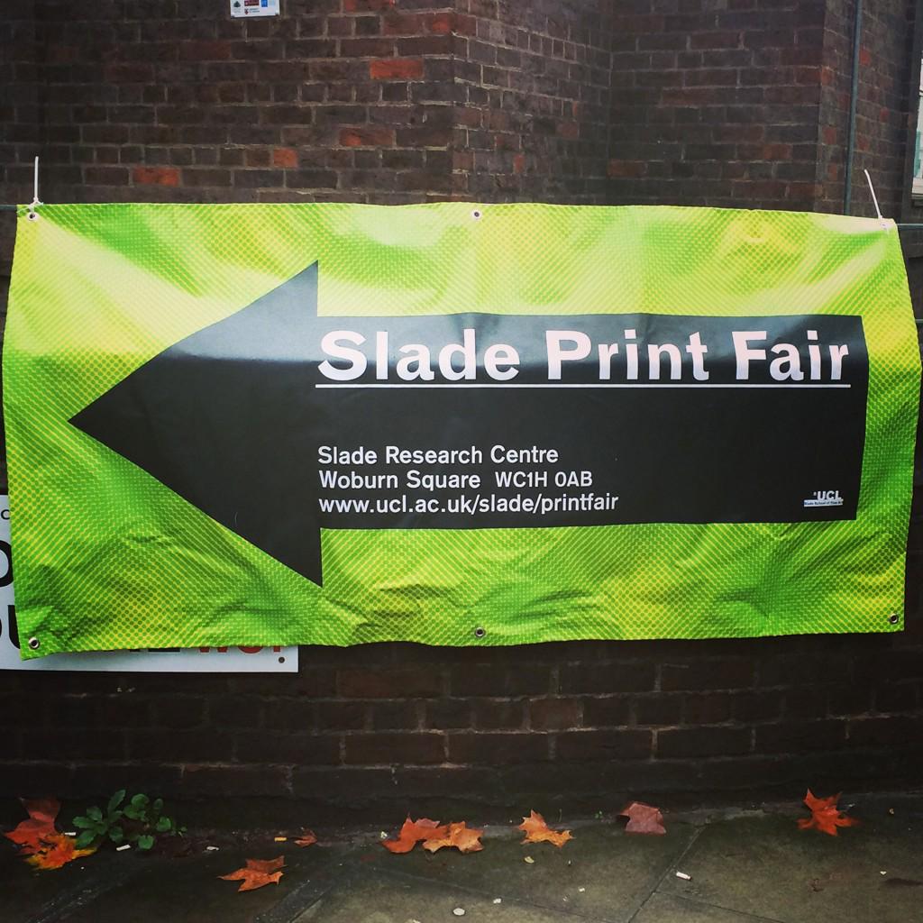 TheOtherArtFair's tweet photo. An afternoon of autumn leaves and many many prints @SladeSchool #sladeprintfair http://t.co/EHezohuoyD