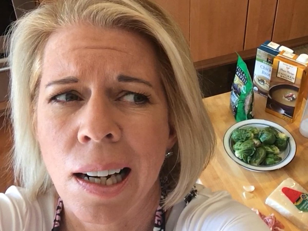 janewells's tweet photo. How I feel about cooking with Brussels sprouts while testing an app called #SideChef. http://t.co/G368nPM2mp http://t.co/IUQFc7wYG3