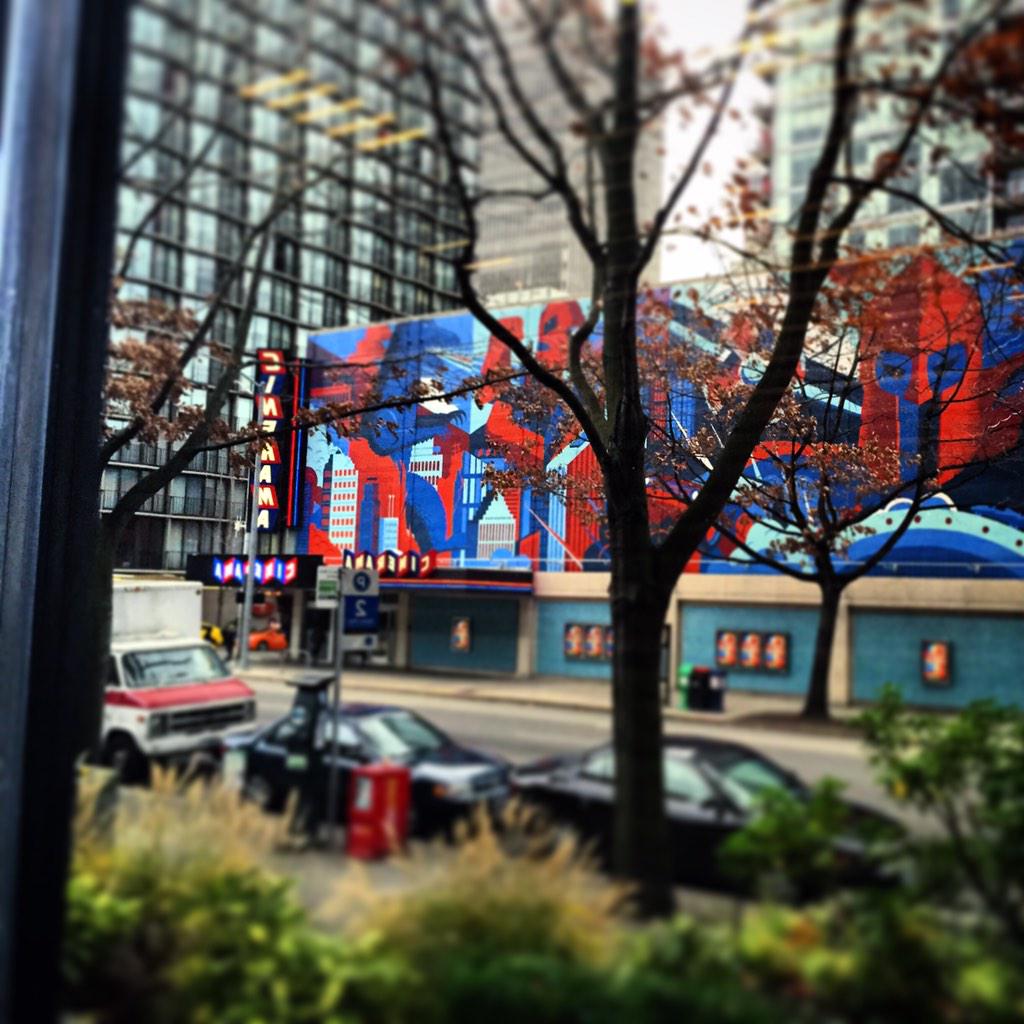 dieanyday's tweet photo. Check out the new view of @SeattleCinerama  the neighbors get! #ReturnOfTheRama #reflection http://t.co/CSVABpQdmK