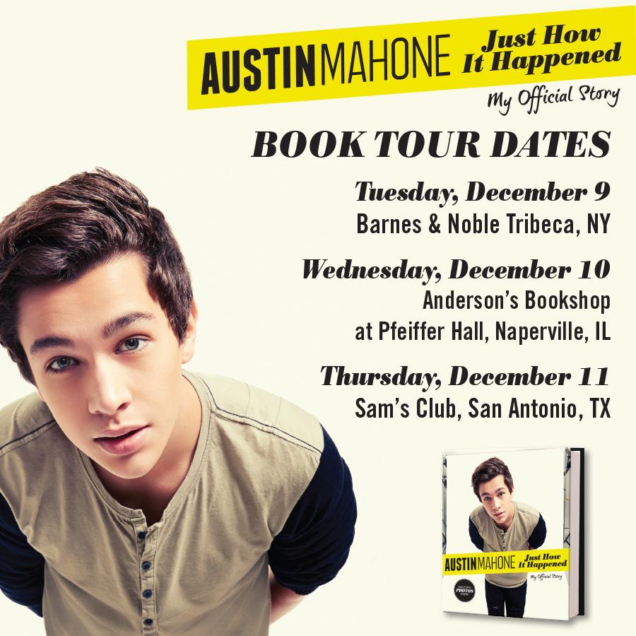 AustinMahone's tweet photo. I’m doing a #AustinBook (mini) book tour!!!📚 http://t.co/12rnG8JbhB