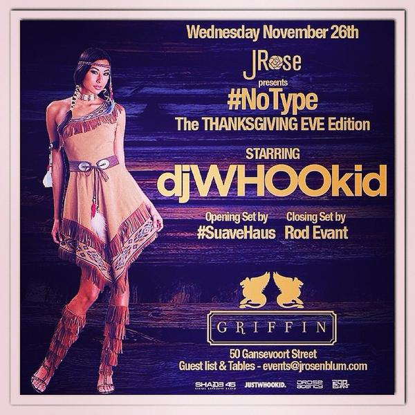 Tonight <a href="/TheGriffinNYC/">The Griffin</a> Has #NoType TGE  Music by <a href="/DJWhooKid/">WHOO’S HOUSE podcast</a> &amp; <a href="/SuaveHausNYC/">♫ ŜUAVEHAUS ♫</a>! See <a href="/Jrosenblum1/">JRose</a> 4 Info,VIP &amp; Entry! #RT