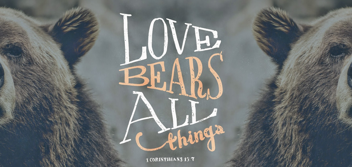 LegitCatholic's tweet photo. Love bears...all things. #Bible #Love #ChristianArt #VerseoftheDay #Hope #Blessed @LEGiTPROMOTiON @LegitMarCom http://t.co/dZw7WklGua