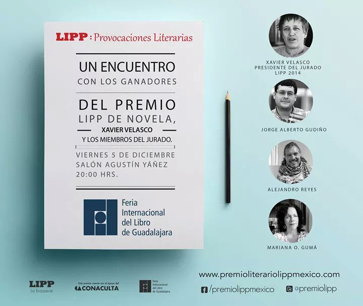 Nos vemos en la <a href="/FILGuadalajara/">FIL Guadalajara</a> con nuestras #Provocacionesliterarias <a href="/marialog2/">Mariana Osorio Gumá</a> <a href="/XavierVelasc0/">Xavier Velasco</a> @latertuliared