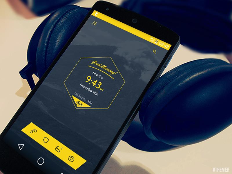 TecnoDroidYT's tweet image. Lemon Slice es el tema en mi móvil Android #PersonalizacionAndroid pronto en el canal!