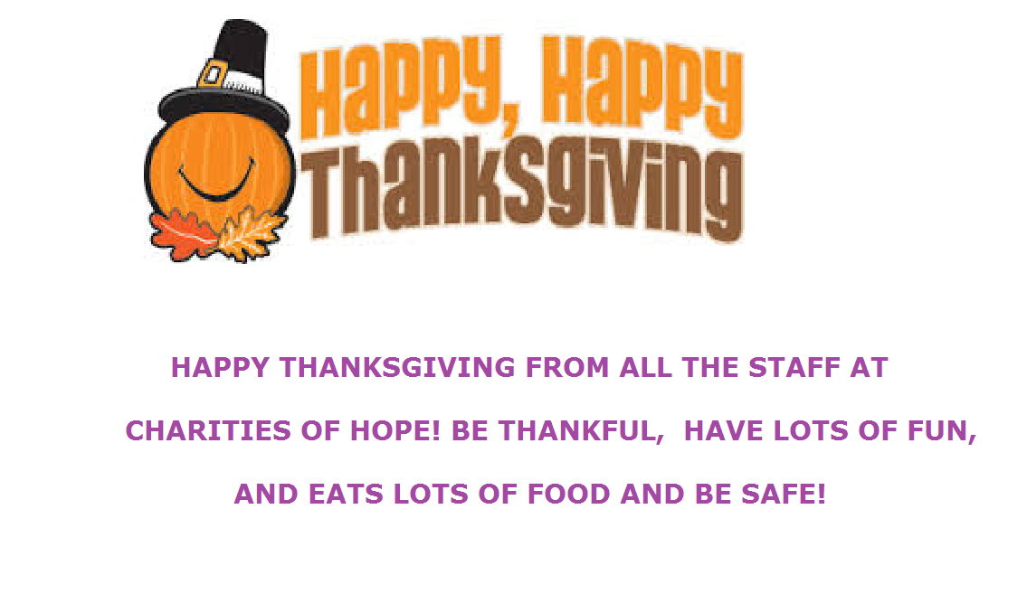 HAPPY THANKSGIVING TO ALL OUR FOLLOWERS!