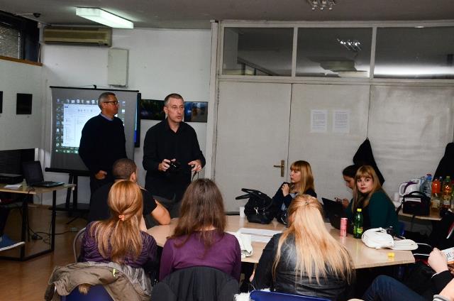 FPHH_BiH's tweet photo. FPHH BiH Technical Director Jim Marshall &amp; Obala Gimnazija students. http://t.co/RqFZ7E8Mis  outreach program. http://t.co/guNgGsFFnC