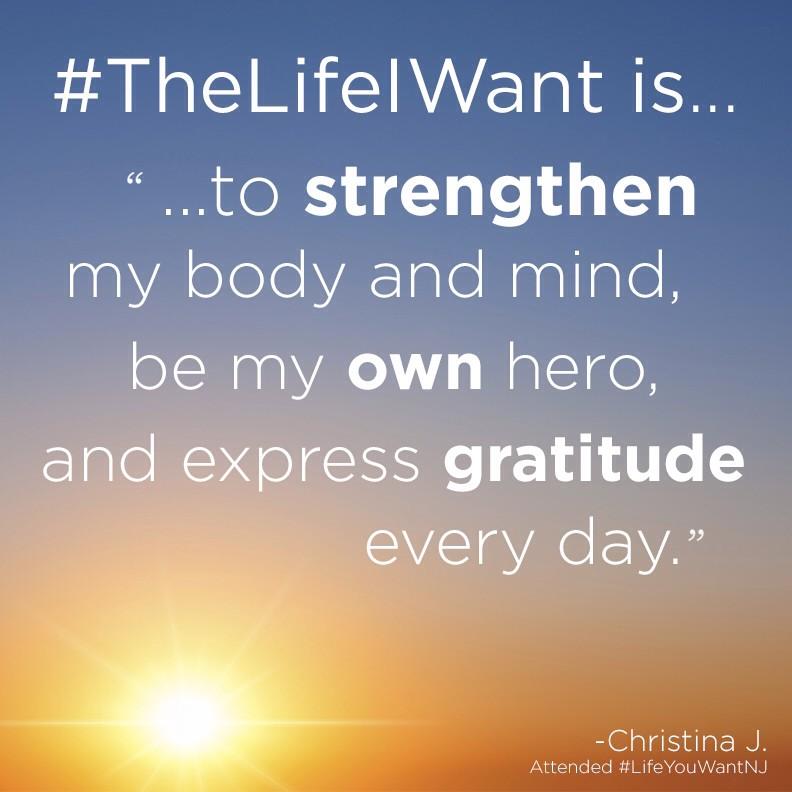 Have you taken the steps toward your life vision? #TheLifeIWant