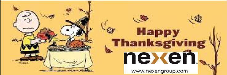 Happy #Thanksgiving from the Nexen Group
Stay safe and relax!