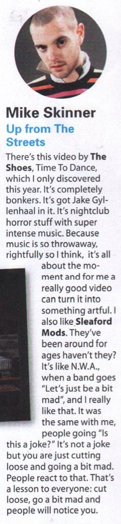 sleafordmods's tweet image. Nice mention from Mike Skinner ere. Lovely.