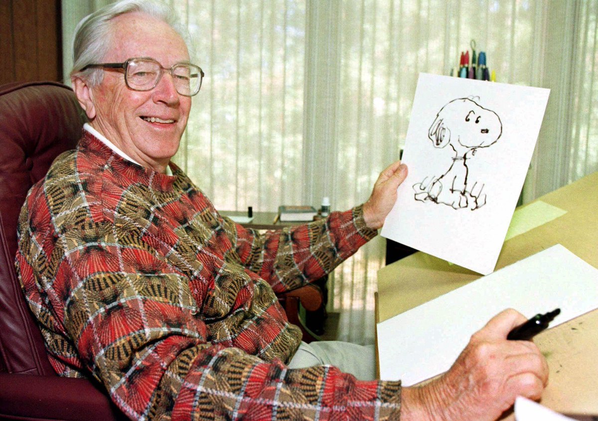 arquitopic's tweet image. #Comictips.#26denoviembre,1922.Nace Charles M. Schulz(f.2000),dibujante de #comics creador de #Peanuts #CharlieBrown.