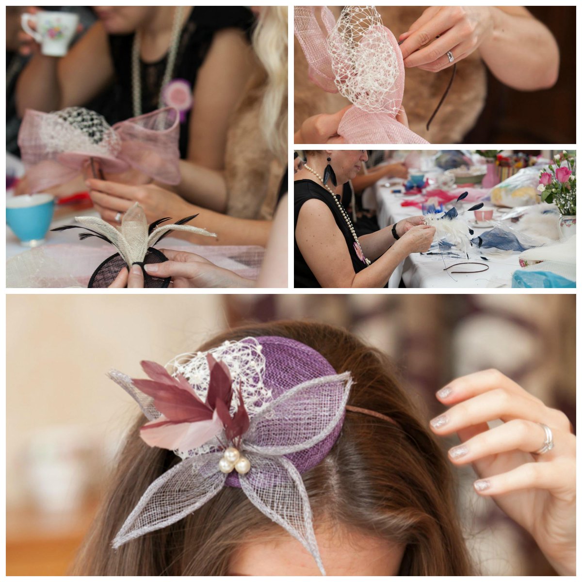 RevivalSteph's tweet photo. Vintage hatinator making with our milliner to celebrities! Say hello to #henparties Revival style! #weddinghour http://t.co/9RnaLIroZF