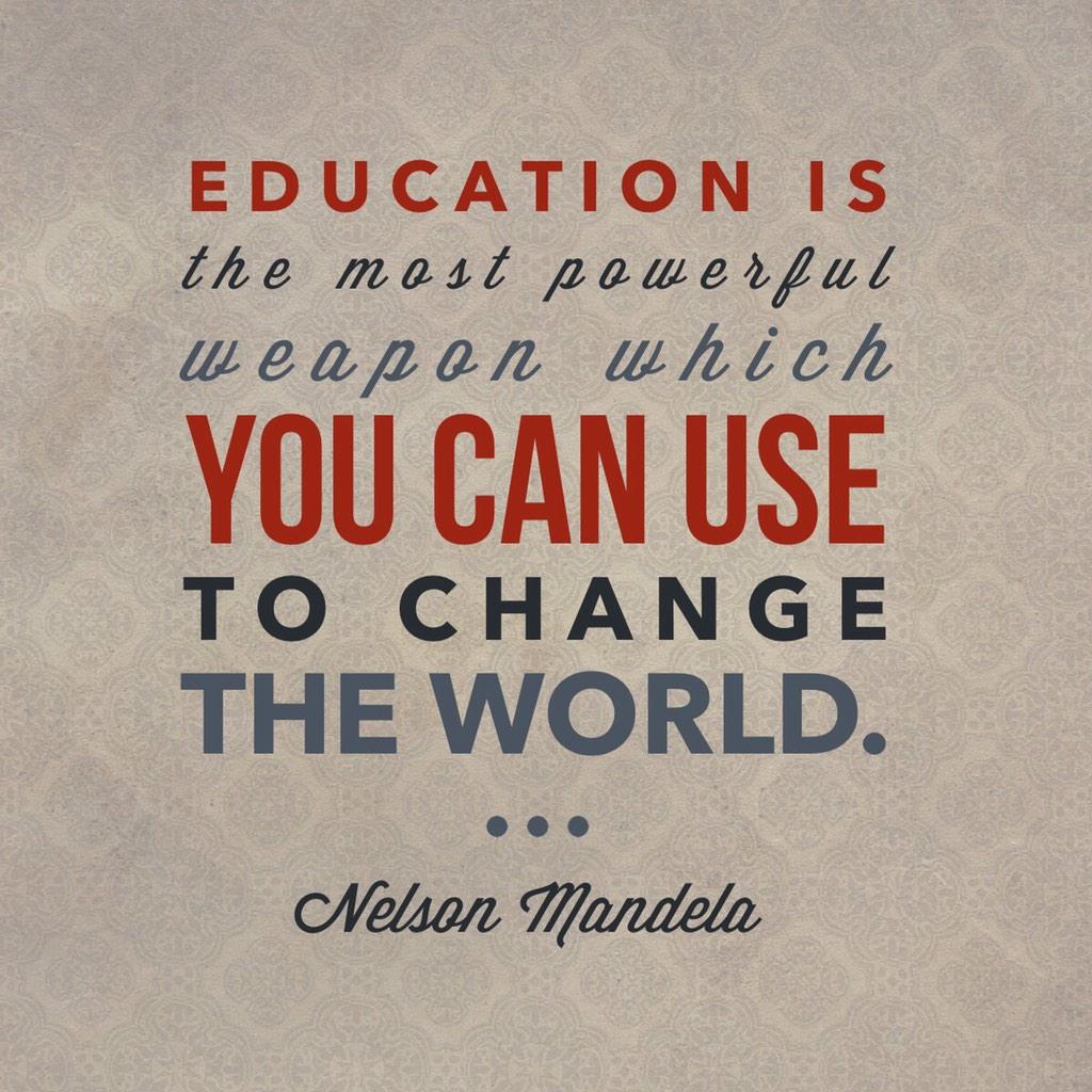 Ms_Schultz9's tweet photo. #Education is the most #powerful weapon which you can #use to #change the #world. ~ Nelson Mandela #QuoteOfTheDay http://t.co/SVJFakriMN