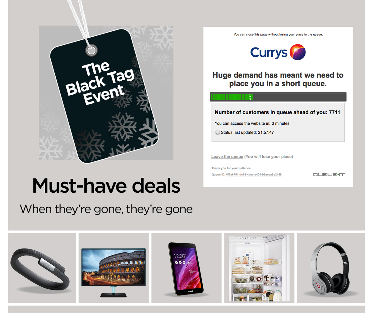 PoshWebUK's tweet photo. First time i've had to queue up to visit a website! http://t.co/epE2LsHbgG