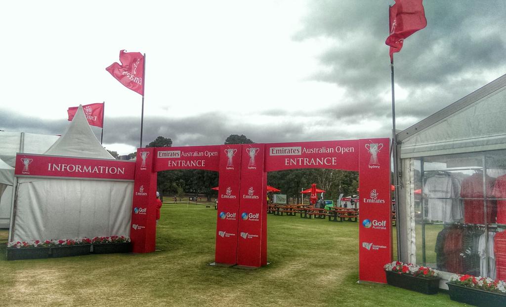 AusOpenGolf's tweet photo. Going to be a great buzz around here this week. Lots of punters grabbing coffee this morning. #ausopengolf http://t.co/PMLz79HxkF