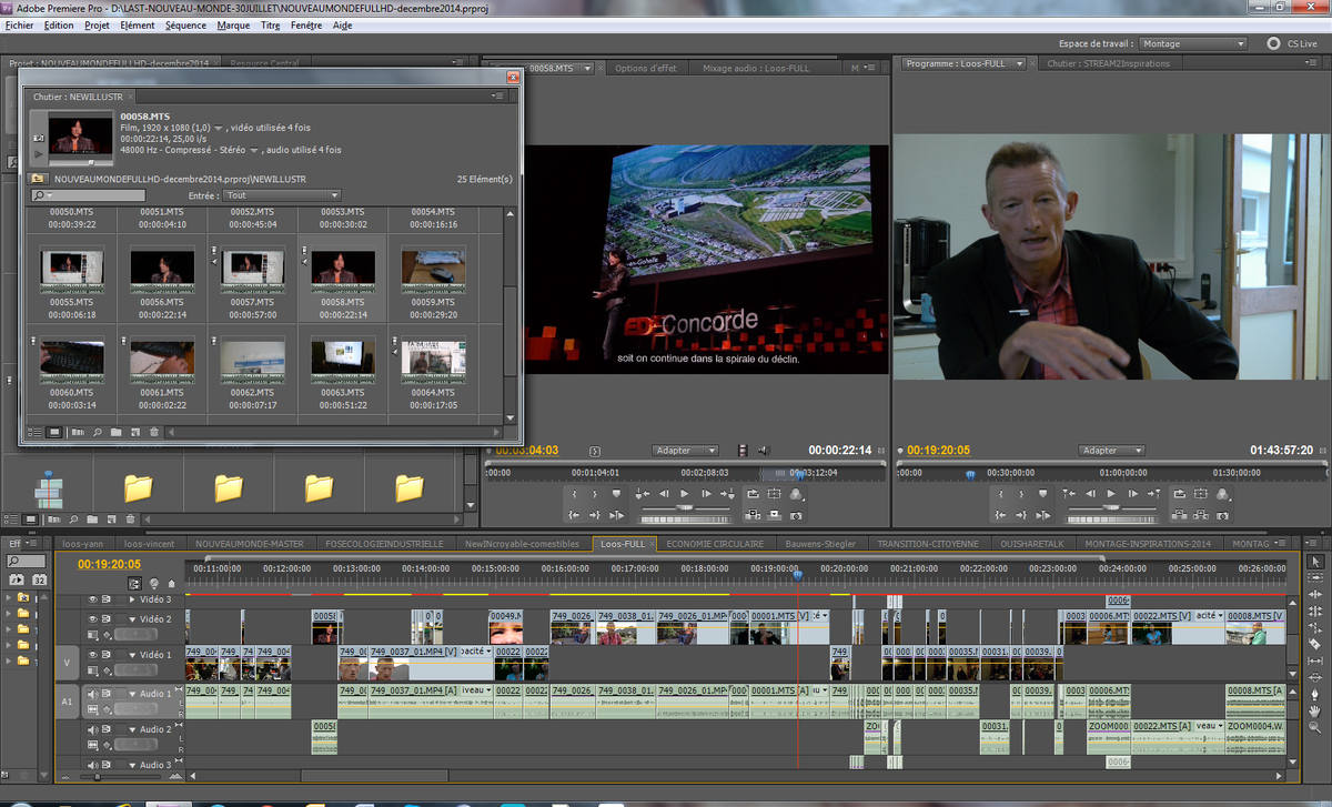 YannRichet's tweet photo. Montage du film Nouveau monde toujours en cours... http://t.co/vHP25uqvNM