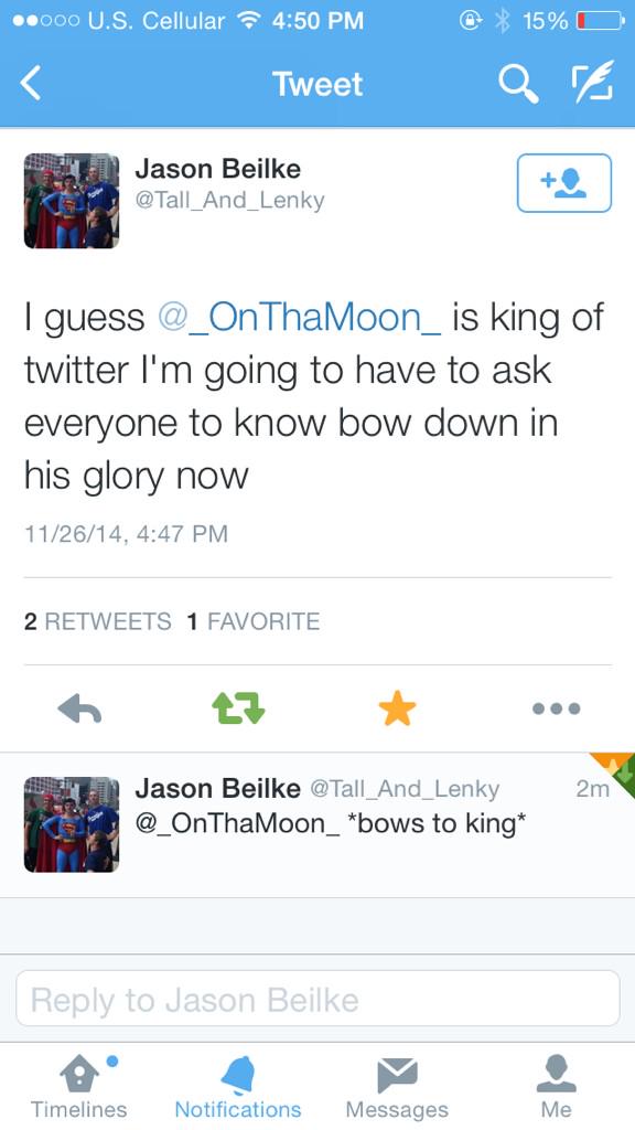 _OnThaMoon_'s tweet photo. HEY ALL YOU #PEASANTBOYS TAKE NOTE FROM THIS #PRINCEBOY AND GO AHEAD AND #BOWTOTHEKING. HE JUST GOT #PROMOTED. http://t.co/XZhjL88inQ