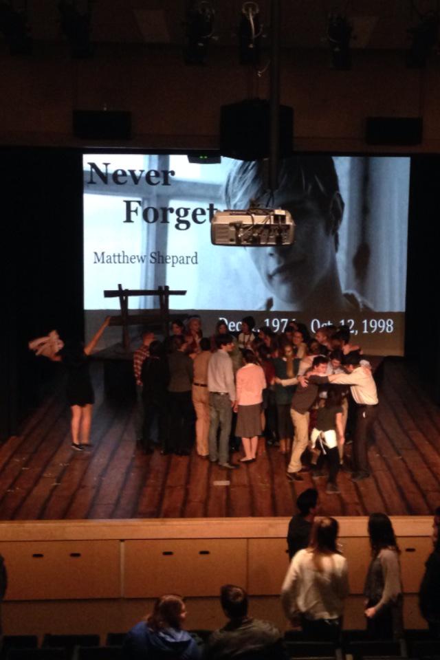 SJAMRelatable's tweet image. The Laramie project put on an amazing and emotional show today! It was quite incredible! Good job everyone!