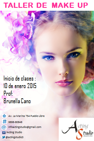 actingstudio3's tweet photo. Taller de Maquillaje
(sábados de 11am a 1pm)
Cupos Limitados http://t.co/AKbbYp6hjd