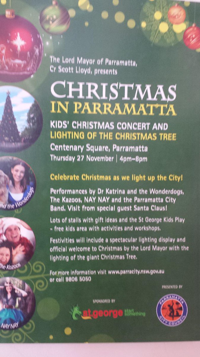 RizkEva's tweet photo. #christmasinparramatta #christmasevent #majorsponsorStgeorgebank@STGParraChurch @STGSampath @adzy_Y85 #comealong #fun http://t.co/EDeRHOCJZq