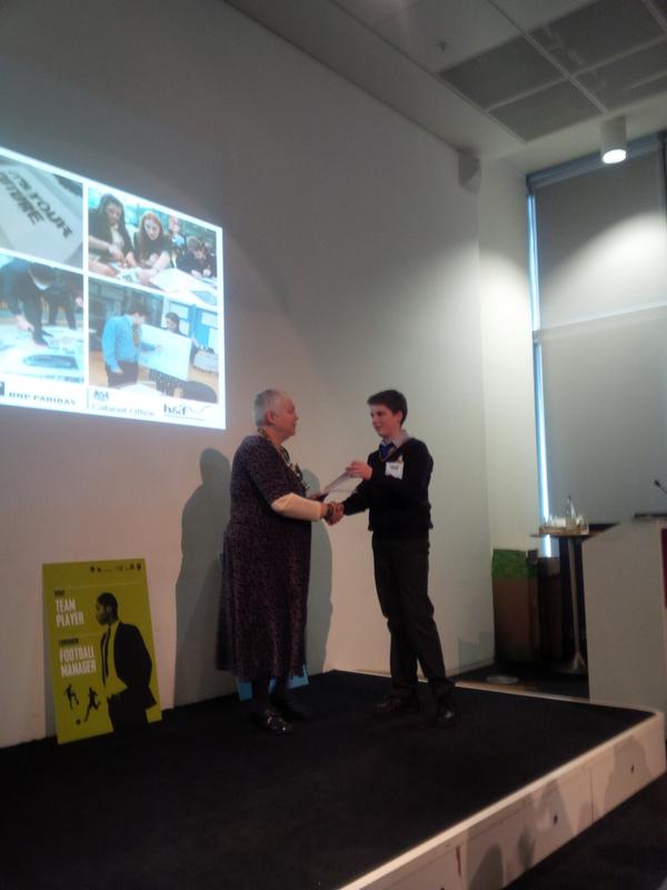Y10bda's tweet photo. Year 10's Dylan O'Donnell starring at the Rise Up programme at BBC. http://t.co/7VUCjkvoUa